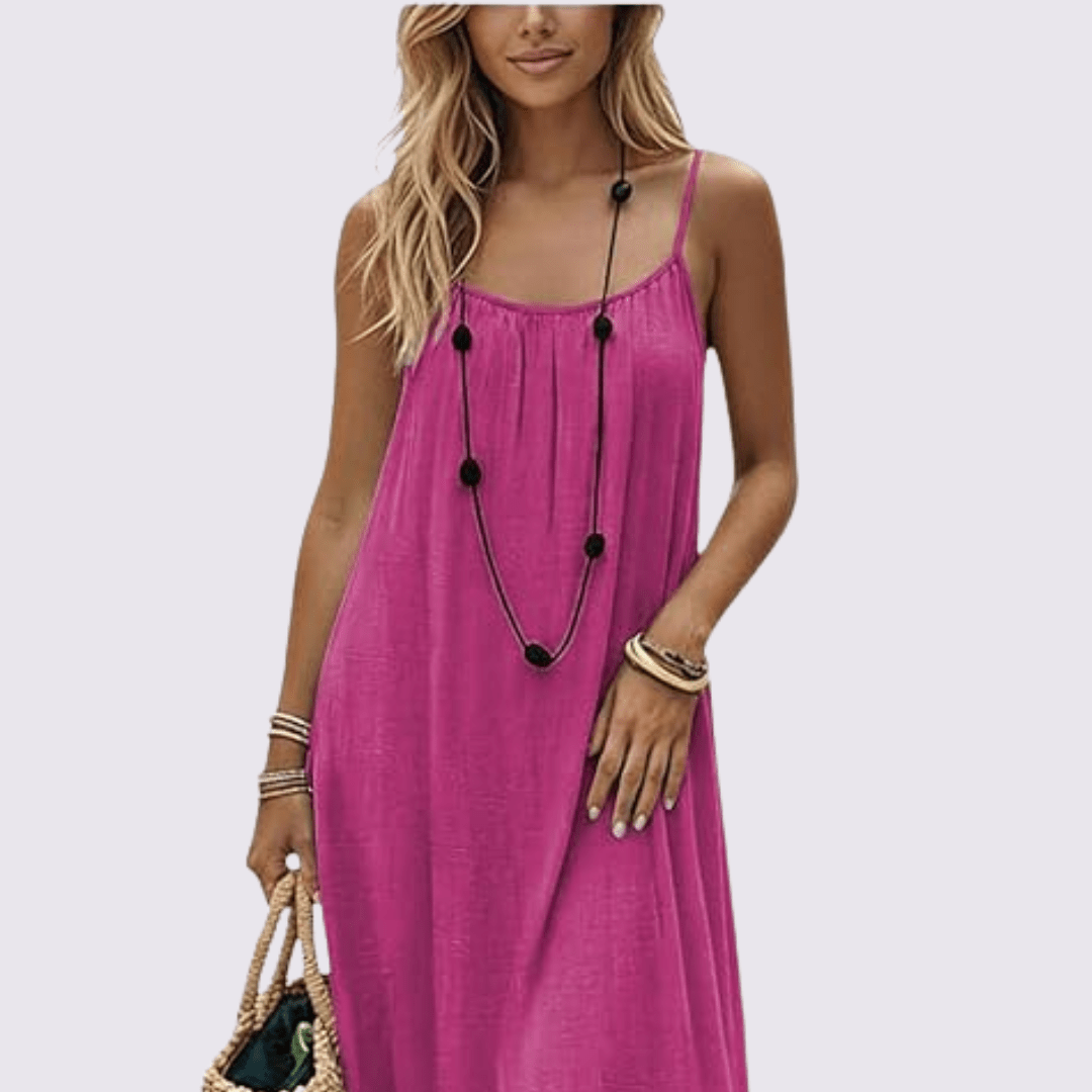 Soft-Toned Flowy Nuance Dress